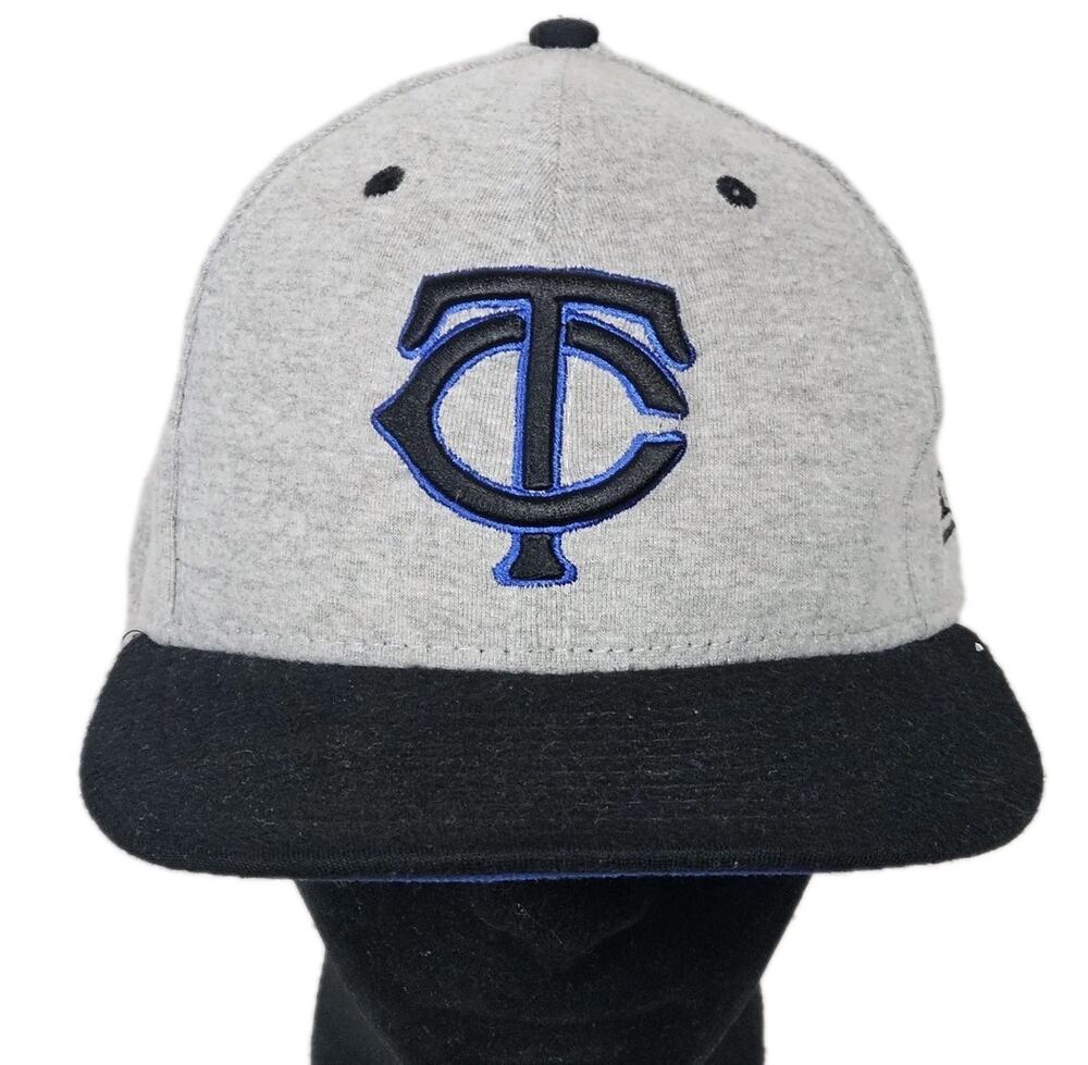 New Era Minnesota Twins Hat Cap 59Fifty Fitted TC Logo Official MLB Size 7 3/8